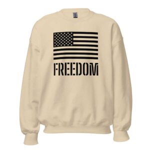 Freedom Flag Sweatshirt (Sand)