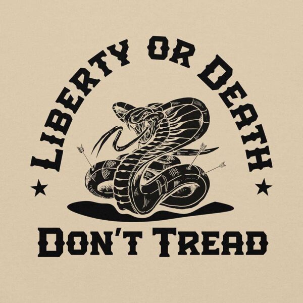 Don't Tread On Me Hoodie (Sand) - Image 6