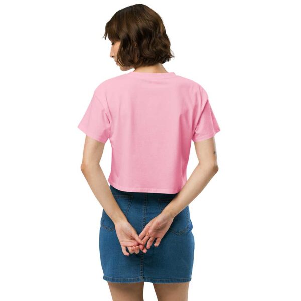 'Merican Mama Women's Crop Top (Bubblegum Pink) - Image 4