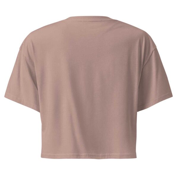 'Merican Mama Women's Crop Top (Hazy Pink) - Image 4