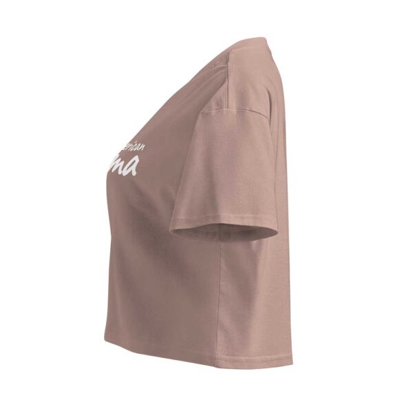 'Merican Mama Women's Crop Top (Hazy Pink) - Image 3