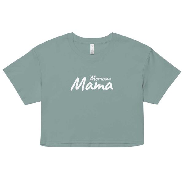 'Merican Mama Women's Crop Top (Mineral) - Image 7