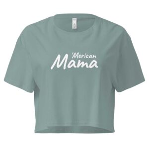 'Merican Mama Women's Crop Top (Mineral)