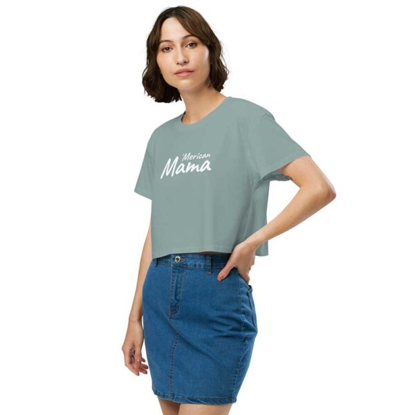 'Merican Mama Women's Crop Top (Mineral) - Image 9