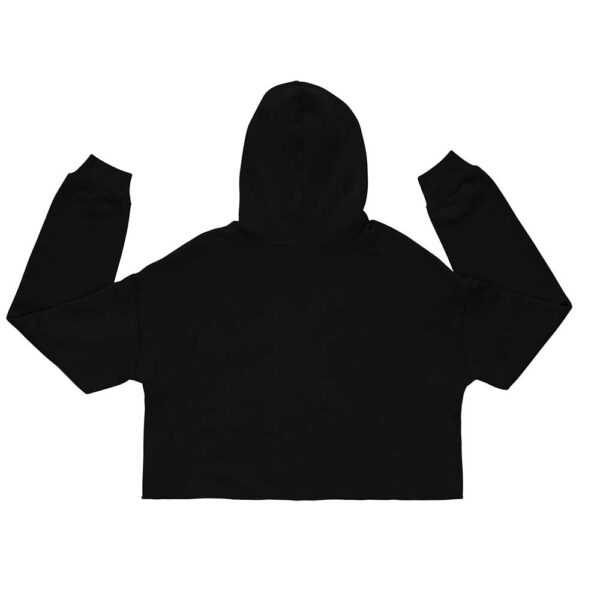 'Merican Mama Cropped Hoodie (Black) - Image 6