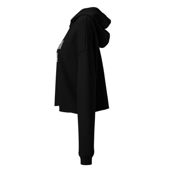 'Merican Mama Cropped Hoodie (Black) - Image 14