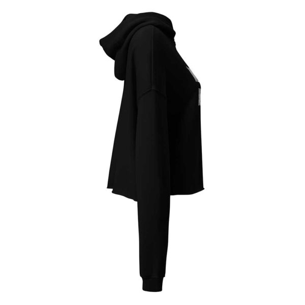 'Merican Mama Cropped Hoodie (Black) - Image 17