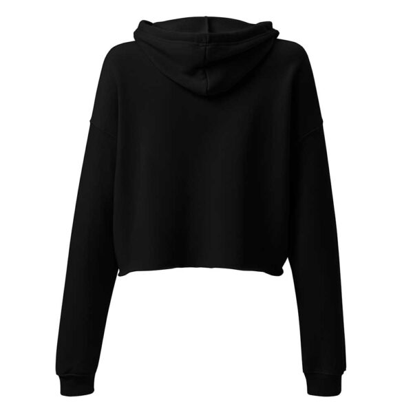 'Merican Mama Cropped Hoodie (Black) - Image 11