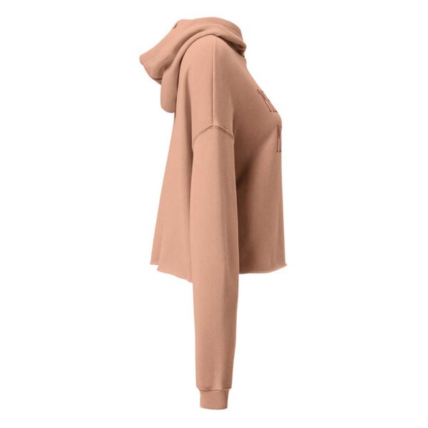 'Merican Mama Cropped Hoodie (Peach) - Image 16