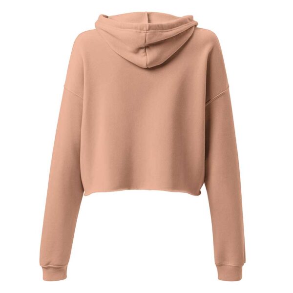 'Merican Mama Cropped Hoodie (Peach) - Image 7