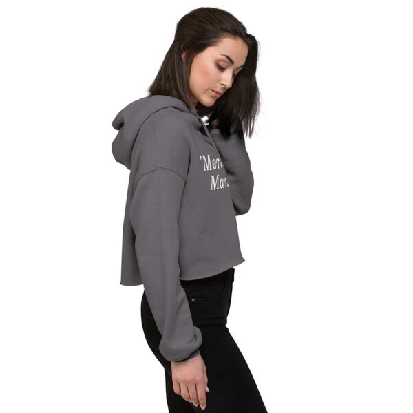 'Merican Mama Cropped Hoodie (Storm) - Image 4
