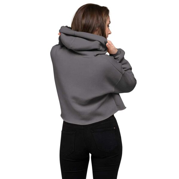 'Merican Mama Cropped Hoodie (Storm) - Image 3