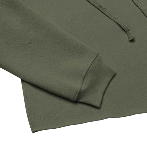 'Merican Mama Cropped Hoodie (Military Green) - Image 16