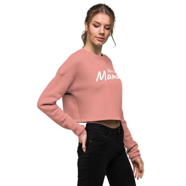 'Merican Mama Cropped Sweatshirt (Mauve) - Image 18