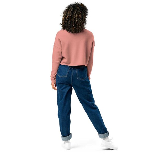 'Merican Mama Cropped Sweatshirt (Mauve) - Image 6