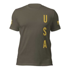 Vertical USA T-shirt (Army)