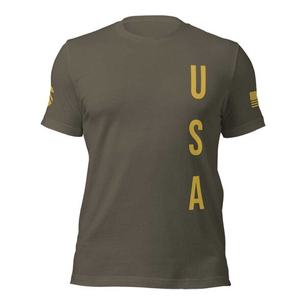 Vertical USA T-shirt (Army)