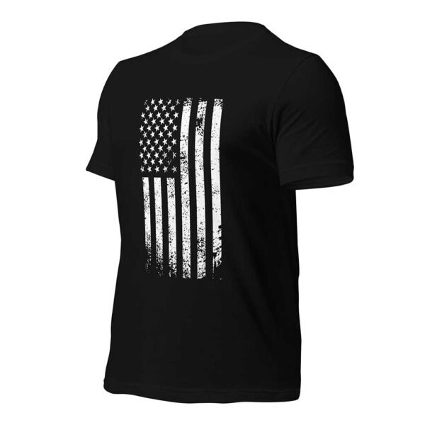 Distressed American Flag (MADE IN USA, Black) - Image 2