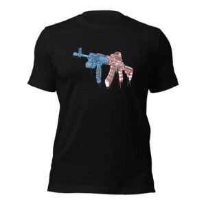 Flag AR T-shirt (MADE IN USA, Black)
