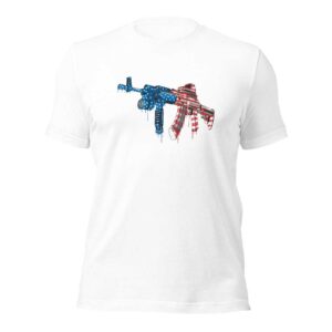 Flag AR T-shirt (MADE IN USA, White)