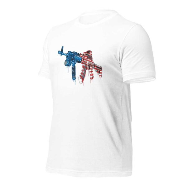 Flag AR T-shirt (MADE IN USA, White) - Image 2