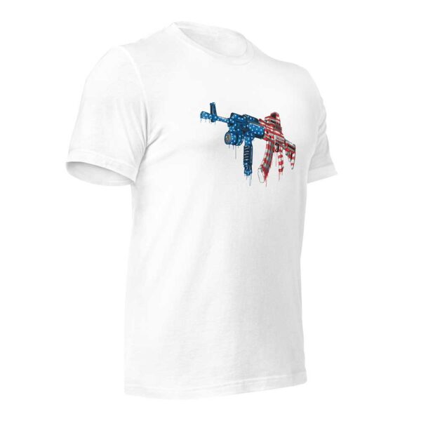 Flag AR T-shirt (MADE IN USA, White) - Image 3