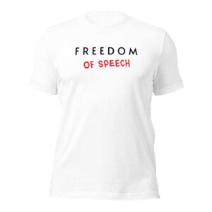 Freedom of Speech (MADE IN USA, White)