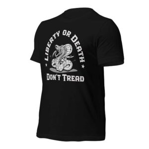 Snake Don't Tread on Me (MADE IN USA, Black)