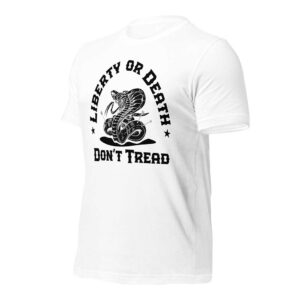 Snake Don't Tread on Me (MADE IN USA, White)